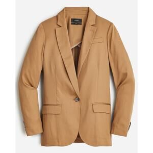 J.Crew Alfie Women’s Lyocell Chore blazer Jacket Gramercy Twill Camel Classic